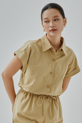 Rita Drawstring Waist Jumpsuit